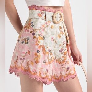 Zimmermann Laurel Belted Shorts - Aus 2/US 8